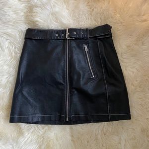 TopShop Faux Leather Skirt